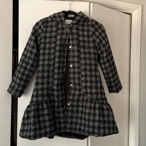 Girls fur lined coat